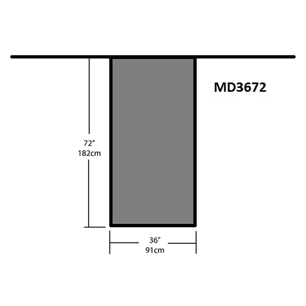 Dimensions du moustiquaire de descente 36 x 72 | Sogeman