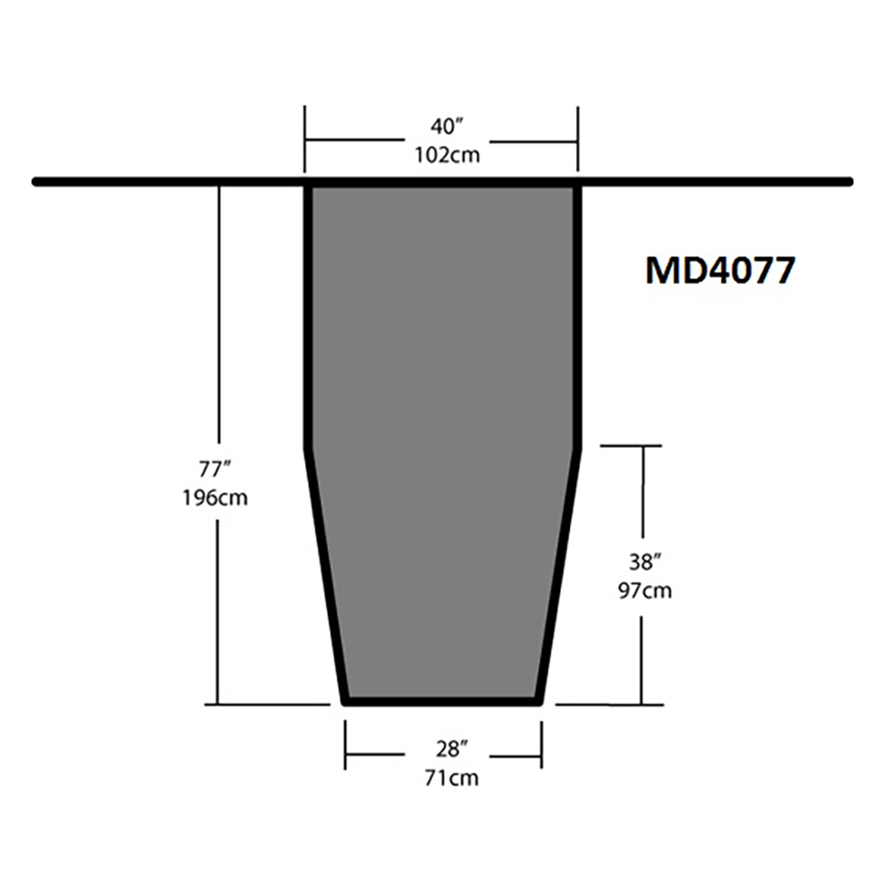 Dimensions du moustiquaire de descente 40 x 77 | Sogeman